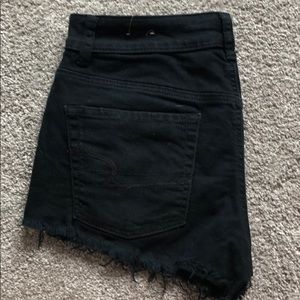 Black Jean Shorts Size 4
